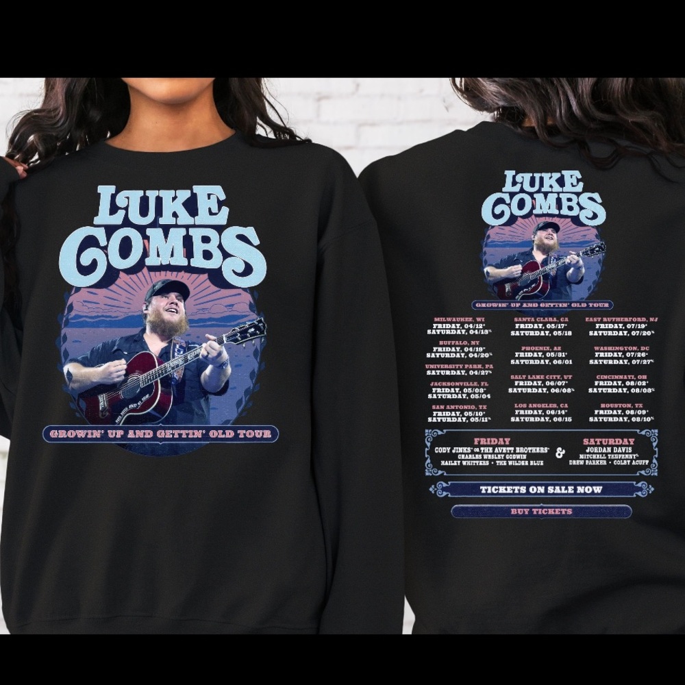 Luke Combs 2024 Tour Hoodie Unisex Small